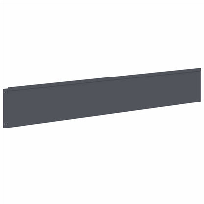 Gazonrand 30 st 100 x 18 cm Staal Antracietkleurig