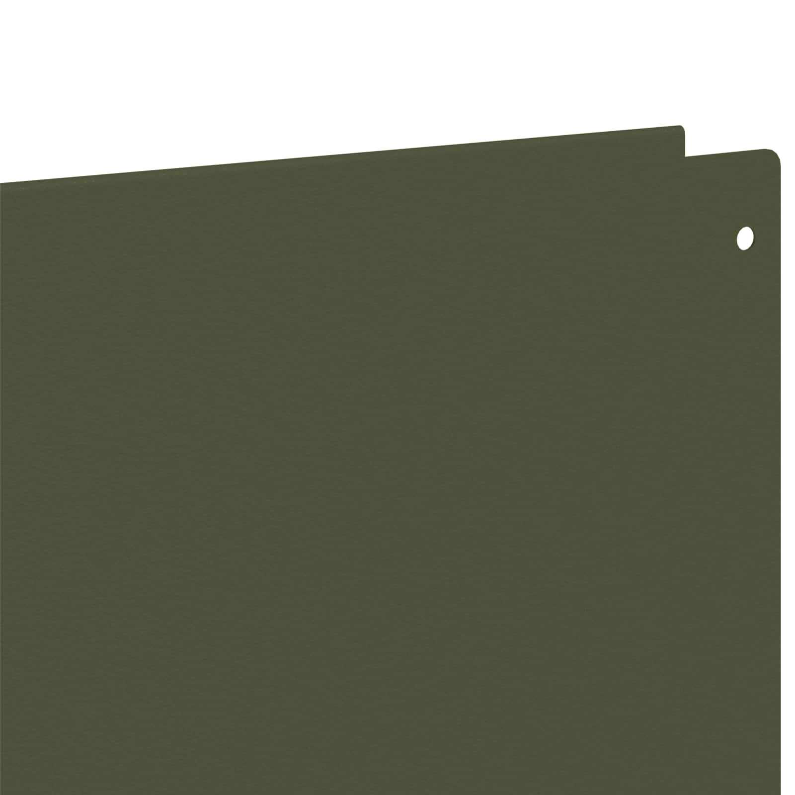 Gazonrand 10 st 100 x 18 cm Staal Olijfgroen