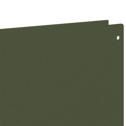 Gazonrand 10 st 100 x 18 cm Staal Olijfgroen