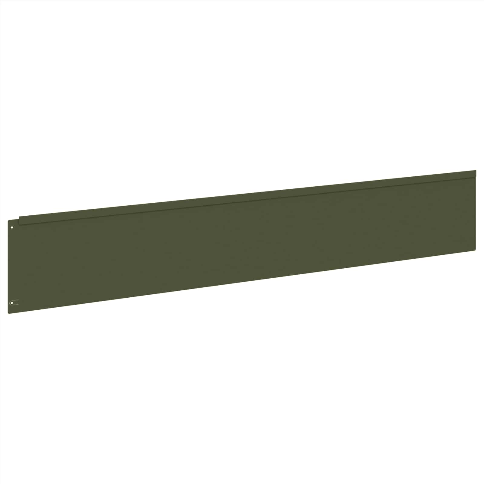Gazonrand 10 st 100 x 18 cm Staal Olijfgroen