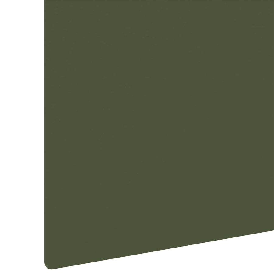 Gazonrand 20 st 100 x 18 cm Staal Olijfgroen