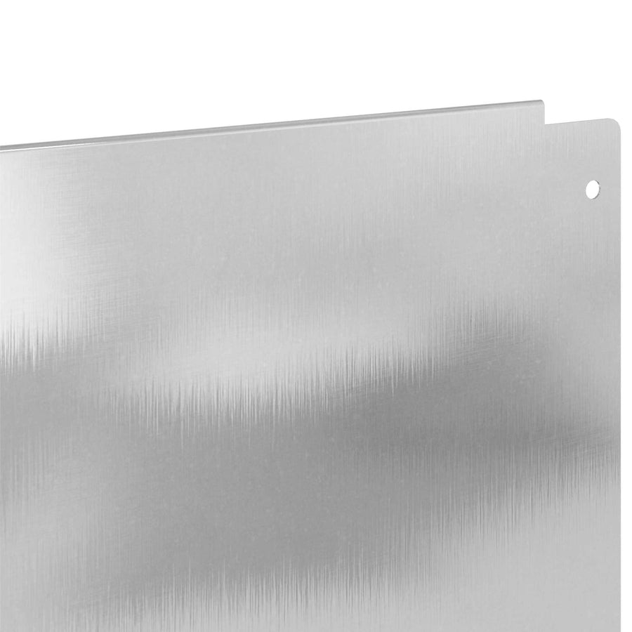 Gazonrand 10 pcs 100 x 18 cm Staal Zilverkleurig