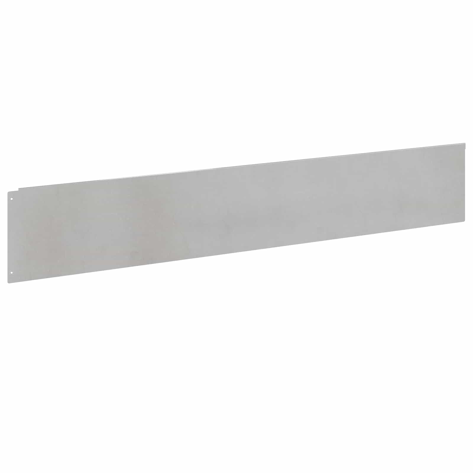Gazonrand 30 pcs 100 x 18 cm Staal Zilverkleurig