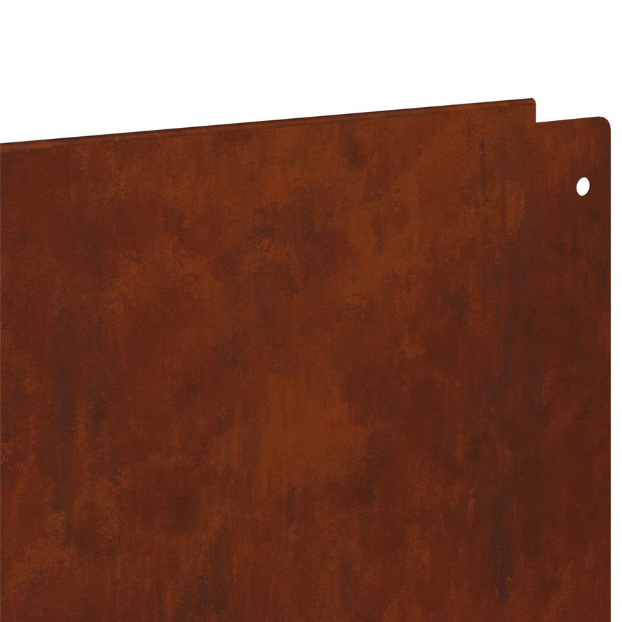 Gazonrand 20 pcs 100 x 18 cm Staal Roestig