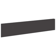 Gazonrand 10 st 100 x 22 cm Staal Zwart