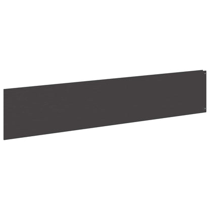 Gazonrand 10 st 100 x 22 cm Staal Zwart