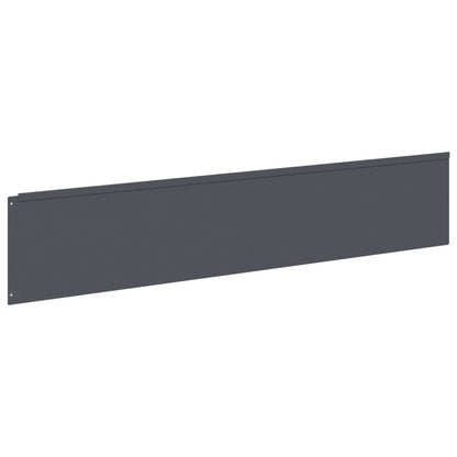 Gazonrand 10 st 100 x 22 cm Staal Antracietkleurig