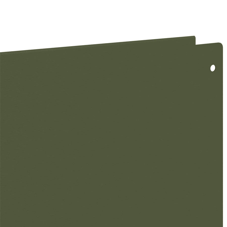 Gazonrand 10 st 100 x 22 cm Staal Olijfgroen