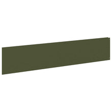 Gazonrand 10 st 100 x 22 cm Staal Olijfgroen