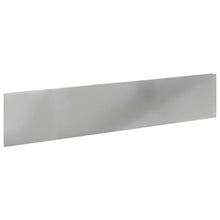 Gazonrand 20 pcs 100 x 22 cm Staal Zilverkleurig