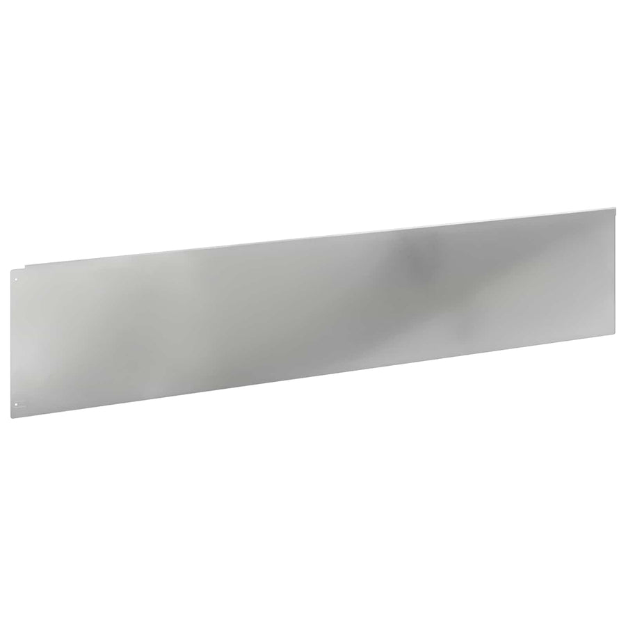 Gazonrand 20 pcs 100 x 22 cm Staal Zilverkleurig