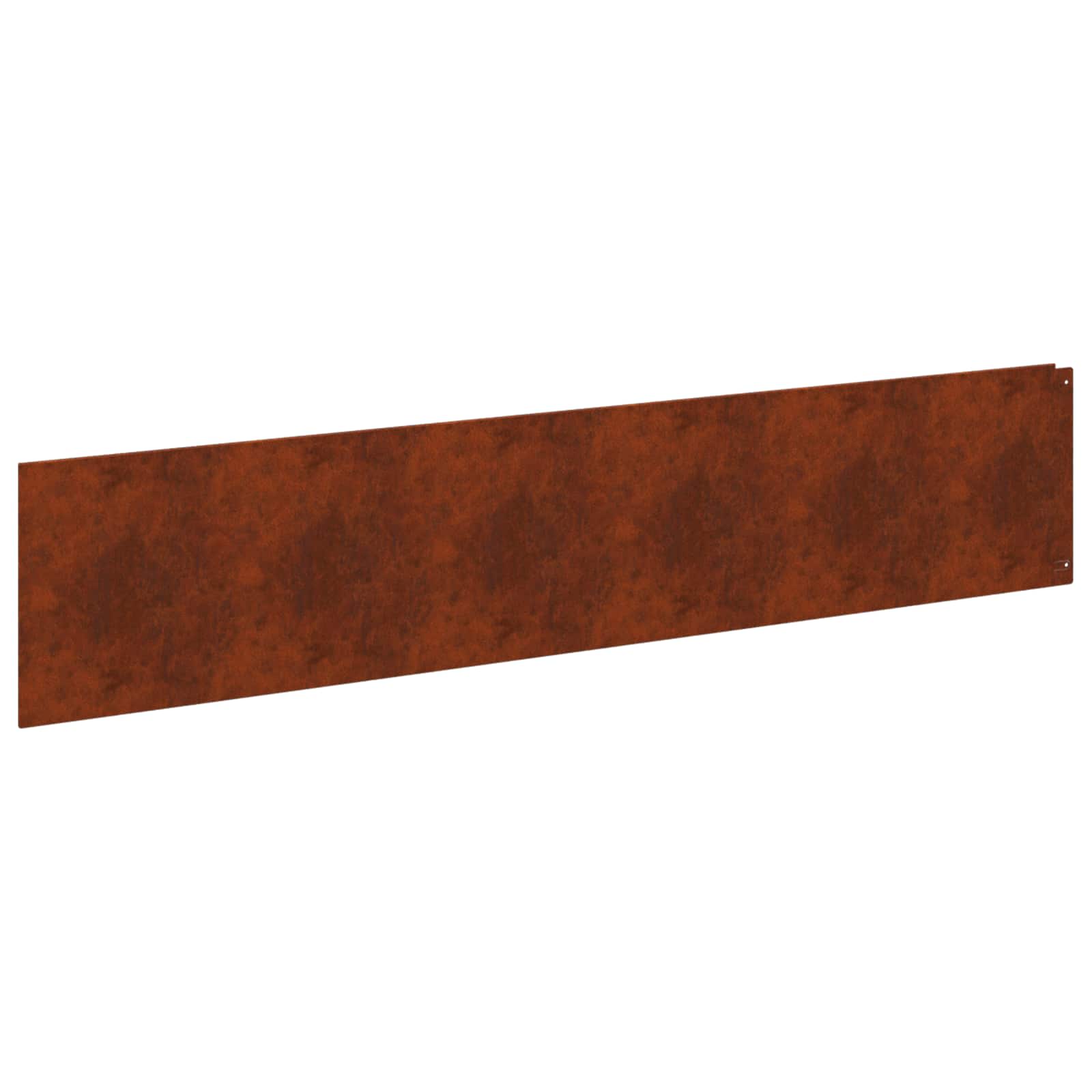 Gazonrand 10 pcs 100 x 22 cm Staal Roestig