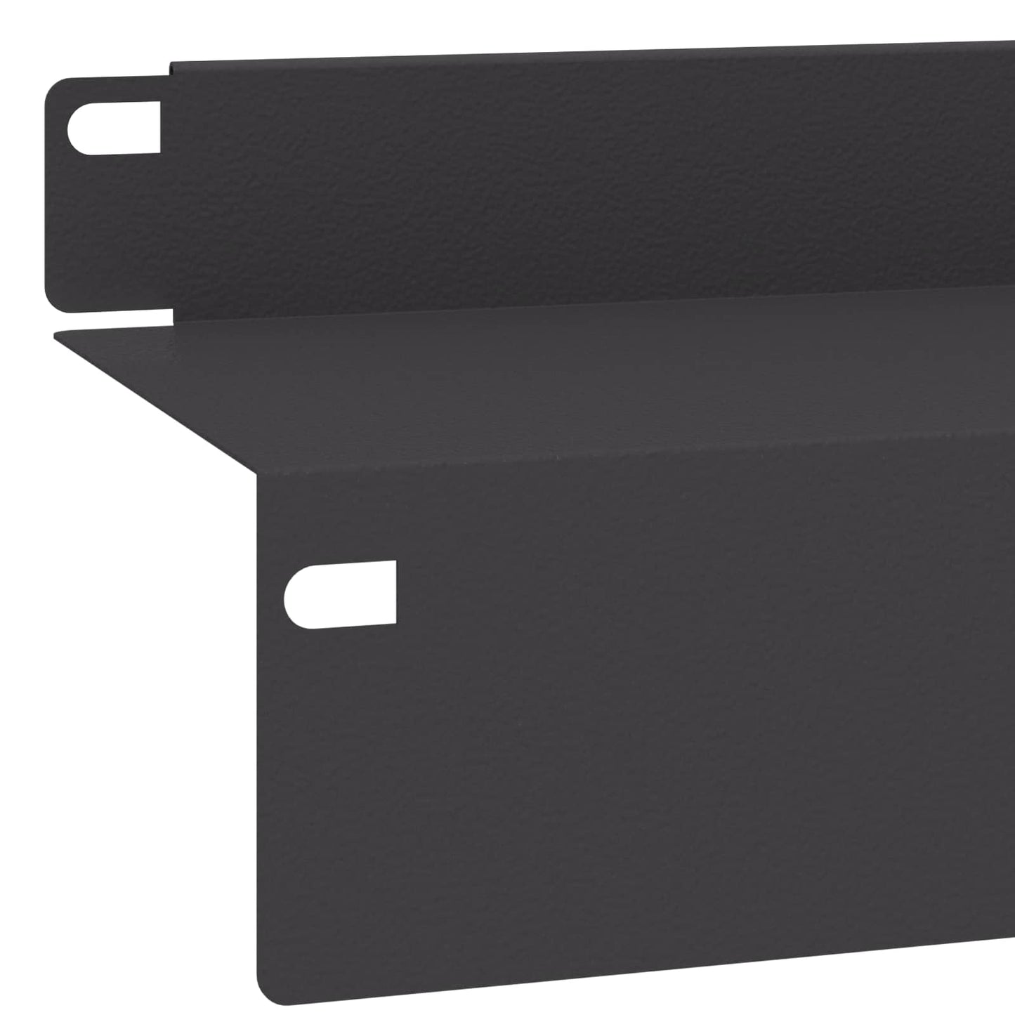 Gazonrand 10 st 100 x 10 x 8 cm Staal Zwart