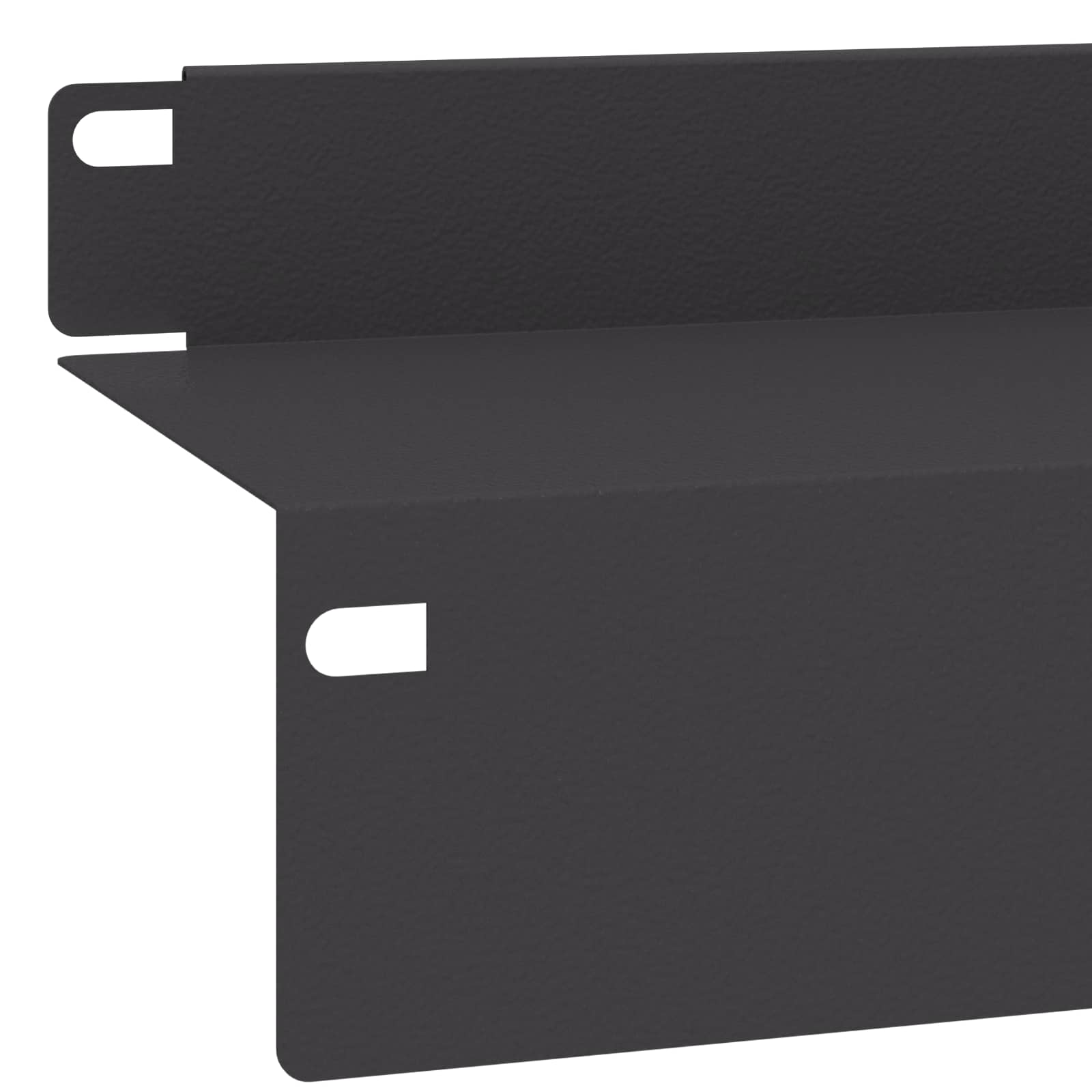 Gazonrand 20 st 100 x 10 x 8 cm Staal Zwart