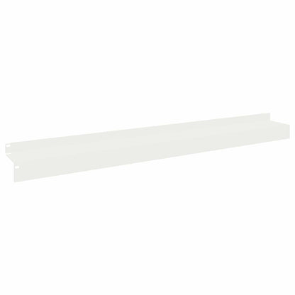Gazonrand 10 st 100 x 10 x 8 cm Staal Wit