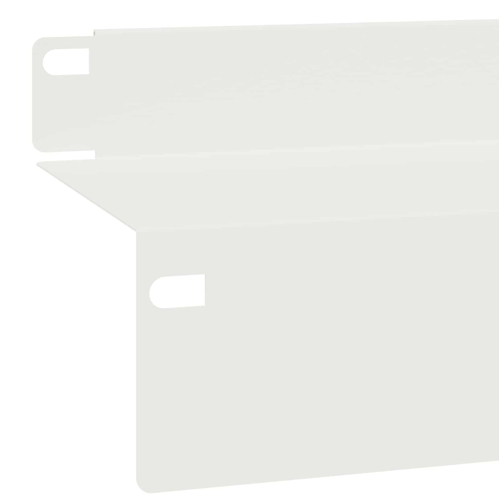Gazonrand 30 st 100 x 10 x 8 cm Staal Wit