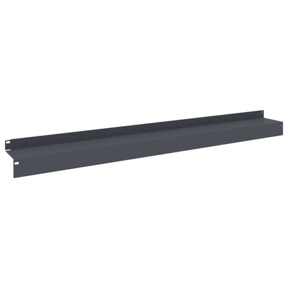 Gazonrand 20 st 100 x 10 x 8 cm Staal Antracietkleurig