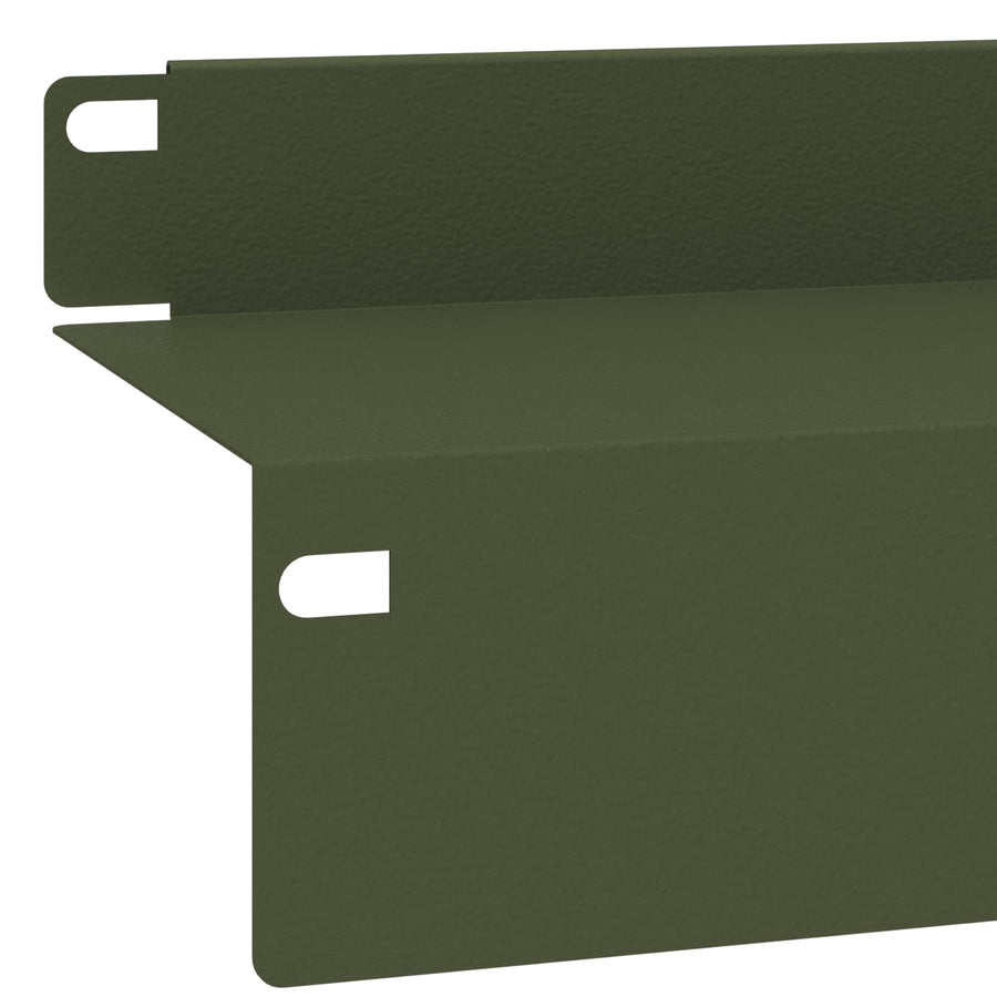 Gazonrand 10 st 100 x 10 x 8 cm Staal Olijfgroen