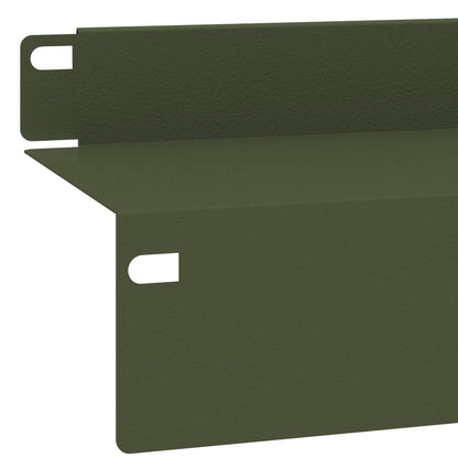 Gazonrand 20 st 100 x 10 x 8 cm Staal Olijfgroen