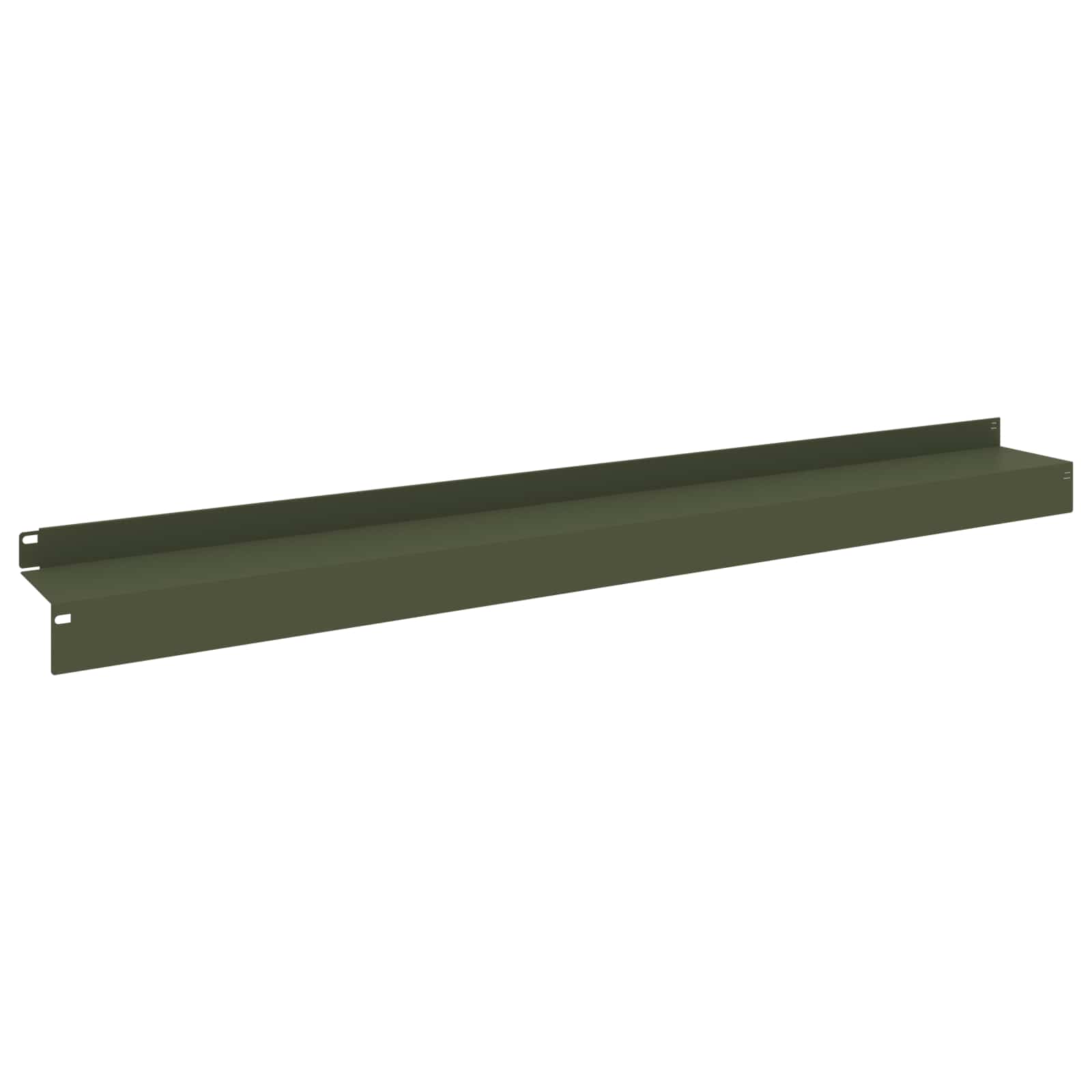 Gazonrand 20 st 100 x 10 x 8 cm Staal Olijfgroen