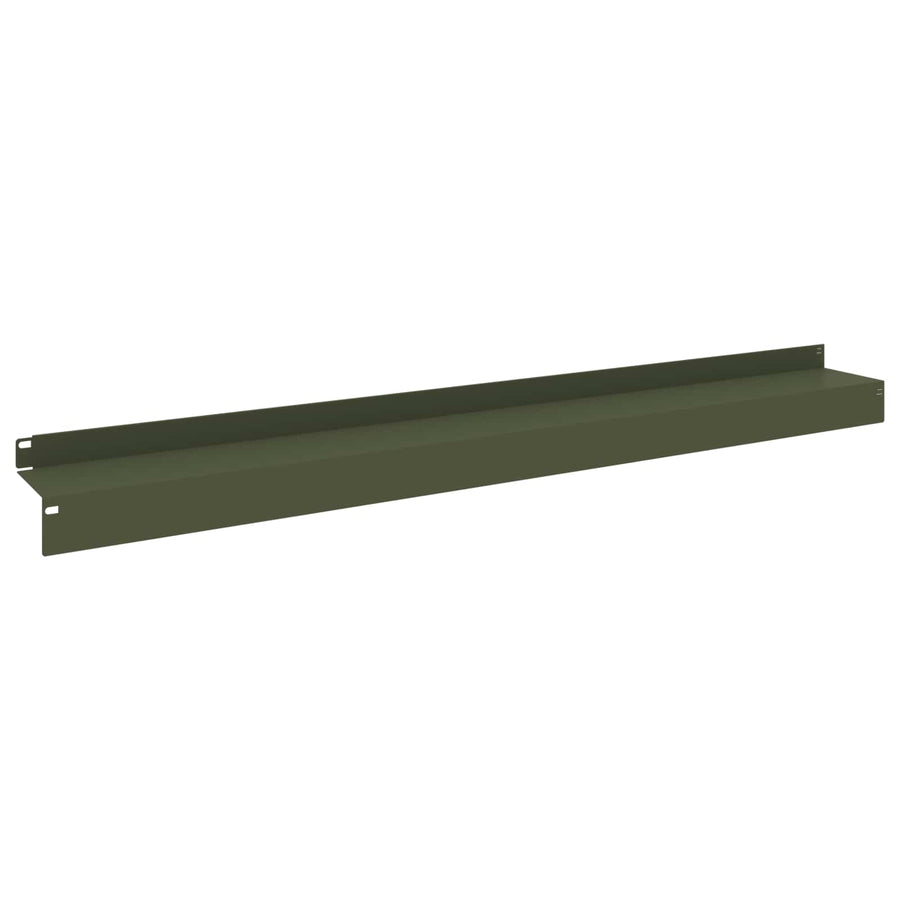 Gazonrand 30 st 100 x 10 x 8 cm Staal Olijfgroen