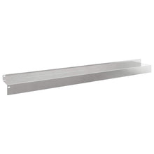Gazonrand 10 pcs 100 x 10 x 8 cm Staal Zilverkleurig