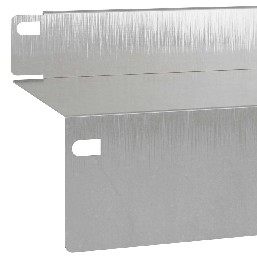 Gazonrand 30 pcs 100 x 10 x 8 cm Staal Zilverkleurig