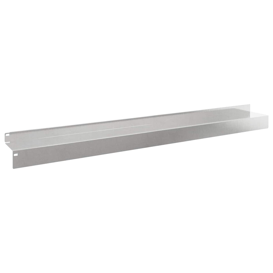 Gazonrand 30 pcs 100 x 10 x 8 cm Staal Zilverkleurig