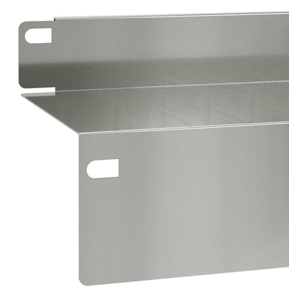 Gazonrand 10 pcs 100 x 10 x 8 cm Staal Zilverkleurig