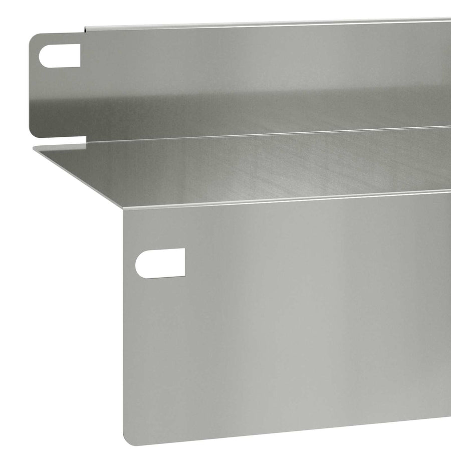 Gazonrand 10 pcs 100 x 10 x 8 cm Staal Zilverkleurig