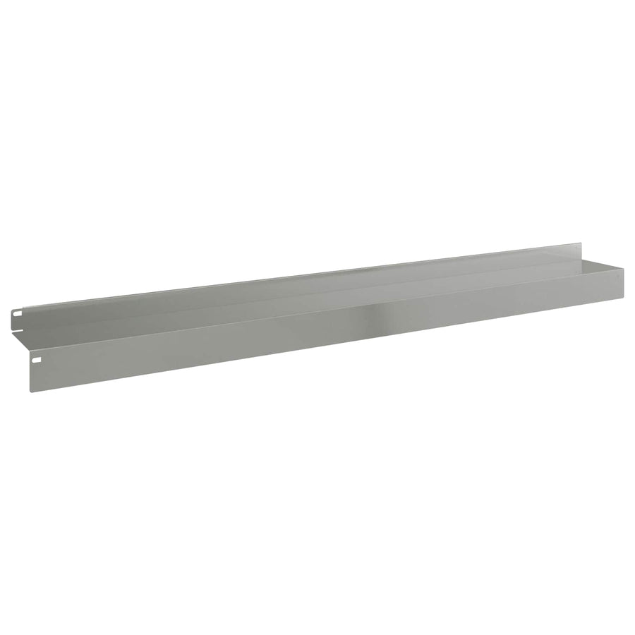 Gazonrand 10 pcs 100 x 10 x 8 cm Staal Zilverkleurig