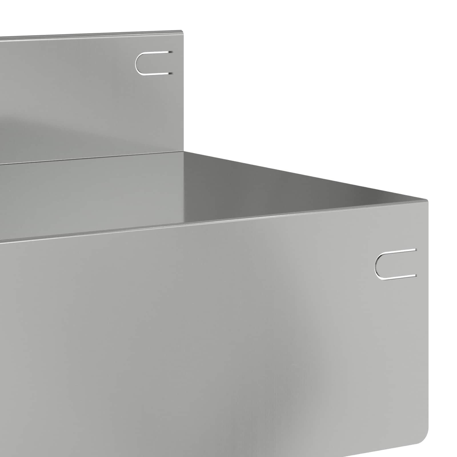 Gazonrand 20 pcs 100 x 10 x 8 cm Staal Zilverkleurig