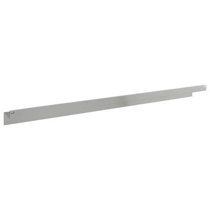 Gazonrand 20 pcs 100 x 10 x 8 cm Staal Zilverkleurig