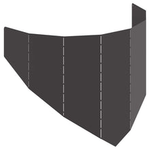 Gazonrand 100 x 45 cm Staal Zwart