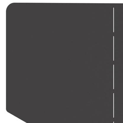 Gazonrand 4 st 100 x 45 cm Staal Zwart