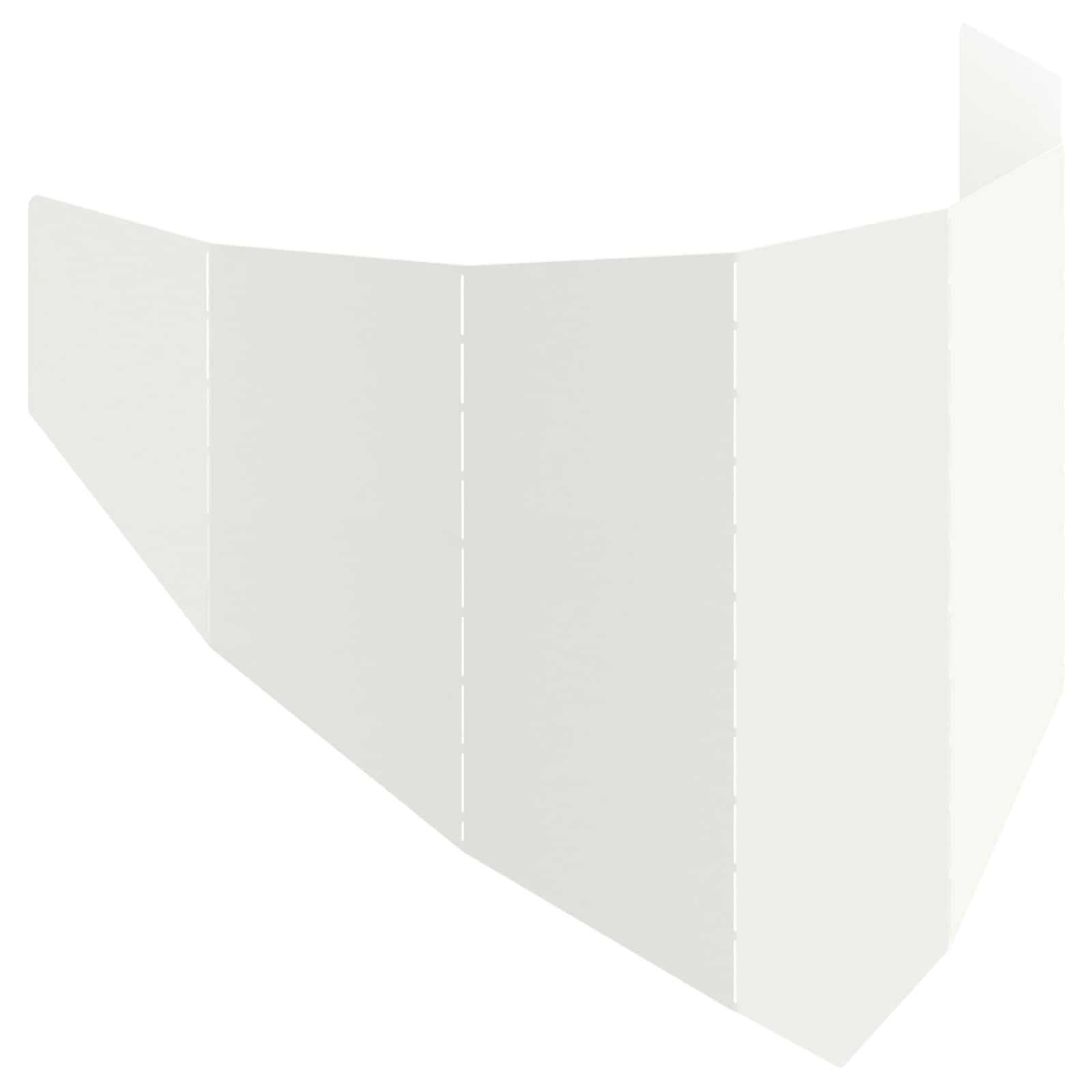 Gazonrand 100 x 45 cm Staal Wit