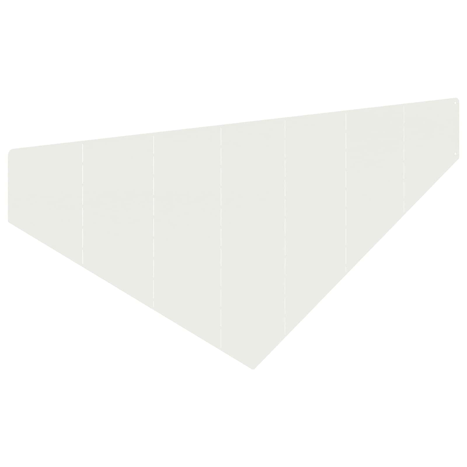 Gazonrand 4 st 100 x 45 cm Staal Wit