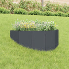 Gazonrand 100 x 45 cm Staal Antracietkleurig