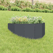 Gazonrand 100x45 cm staal antraciet