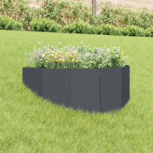 Gazonrand 100 x 45 cm Staal Antracietkleurig