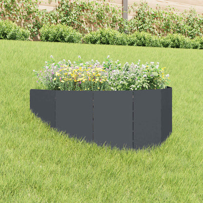 Gazonrand 100 x 45 cm Staal Antracietkleurig