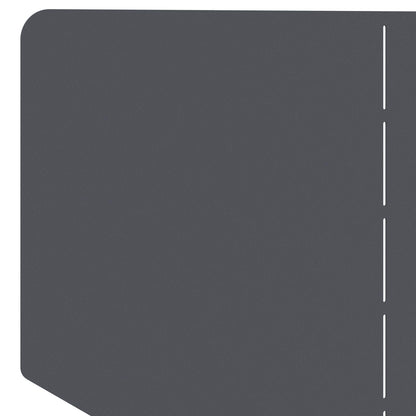 Gazonrand 4 st 100 x 45 cm Staal Antracietkleurig