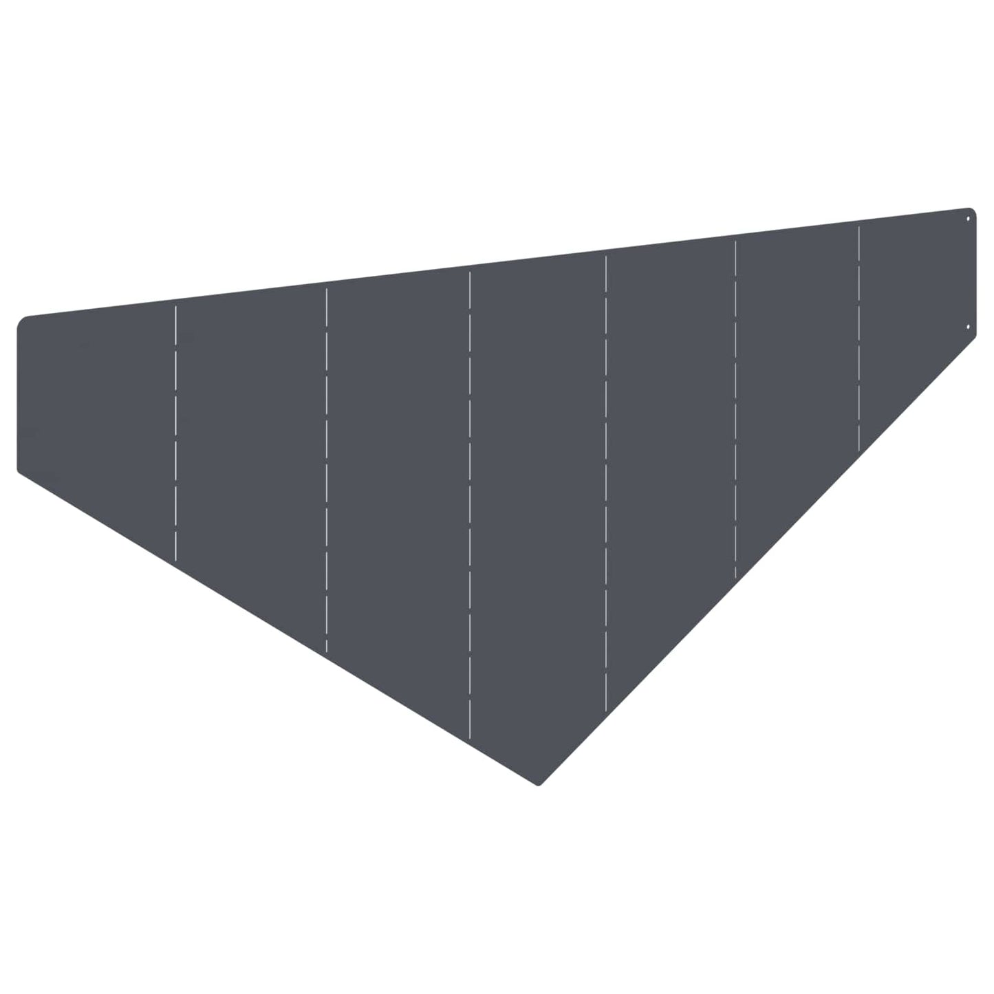 Gazonrand 4 st 100 x 45 cm Staal Antracietkleurig