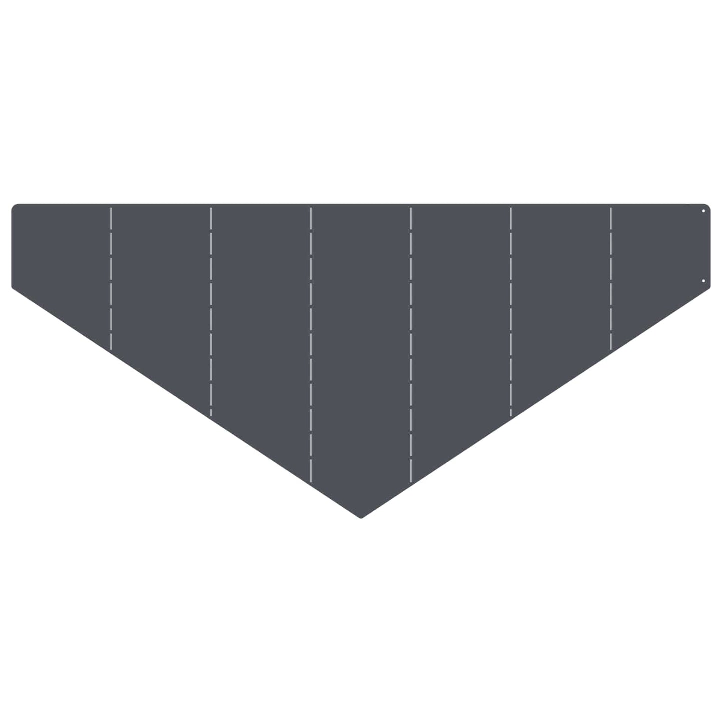 Gazonrand 4 st 100 x 45 cm Staal Antracietkleurig
