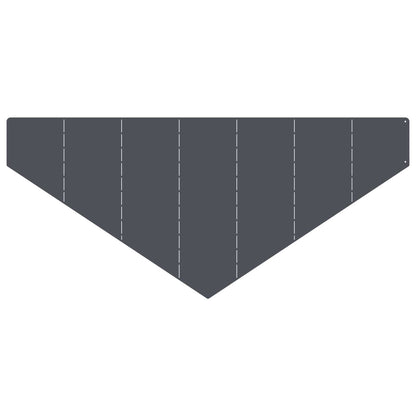Gazonrand 4 st 100 x 45 cm Staal Antracietkleurig