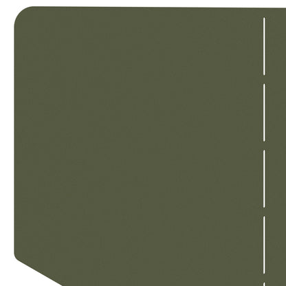 Gazonrand 4 st 100 x 45 cm Staal Olijfgroen