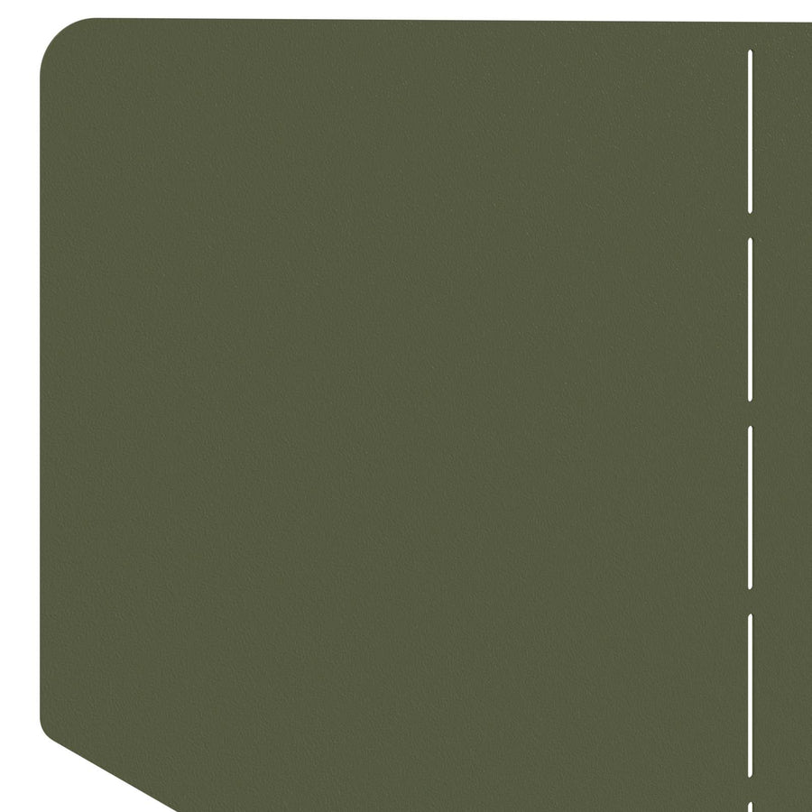 Gazonrand 4 st 100 x 45 cm Staal Olijfgroen