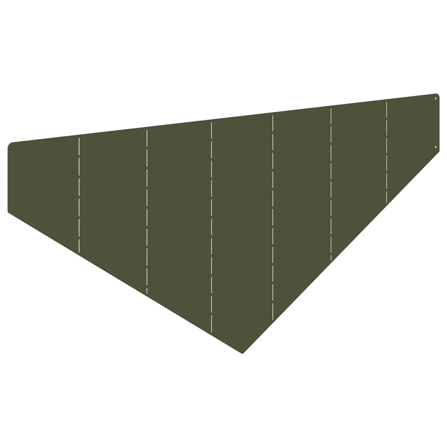 Gazonrand 4 st 100 x 45 cm Staal Olijfgroen