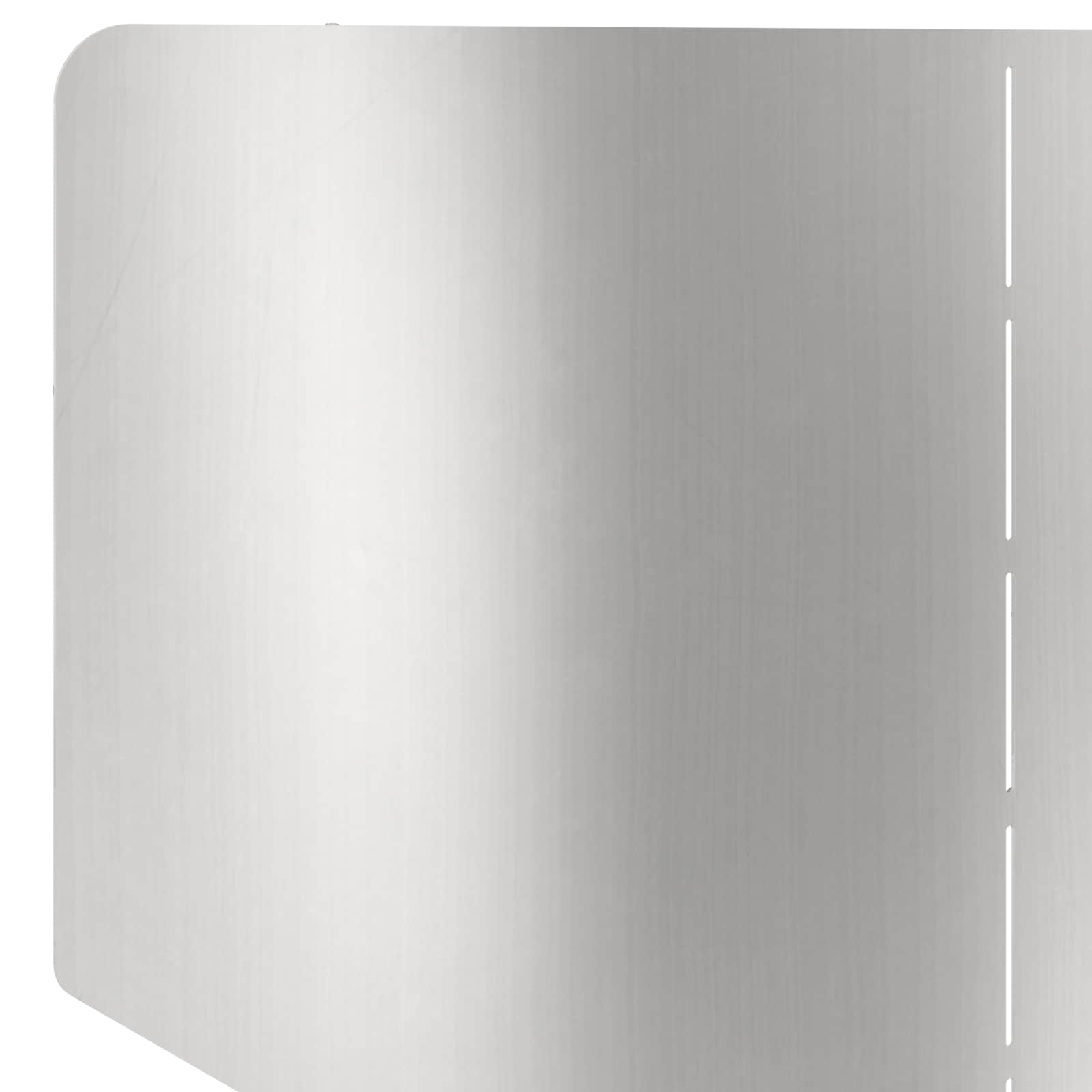 Gazonrand 4 st 100 x 45 cm Staal Zilverkleurig