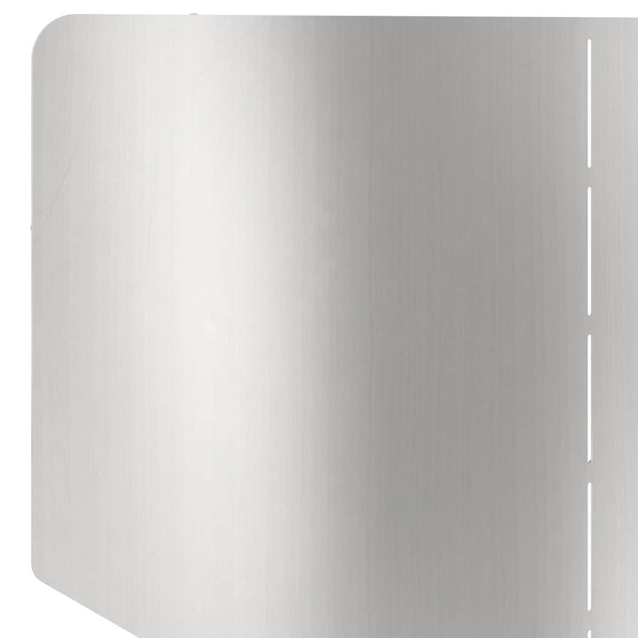 Gazonrand 4 st 100 x 45 cm Staal Zilverkleurig